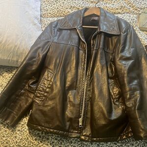 Real leather vintage jacket